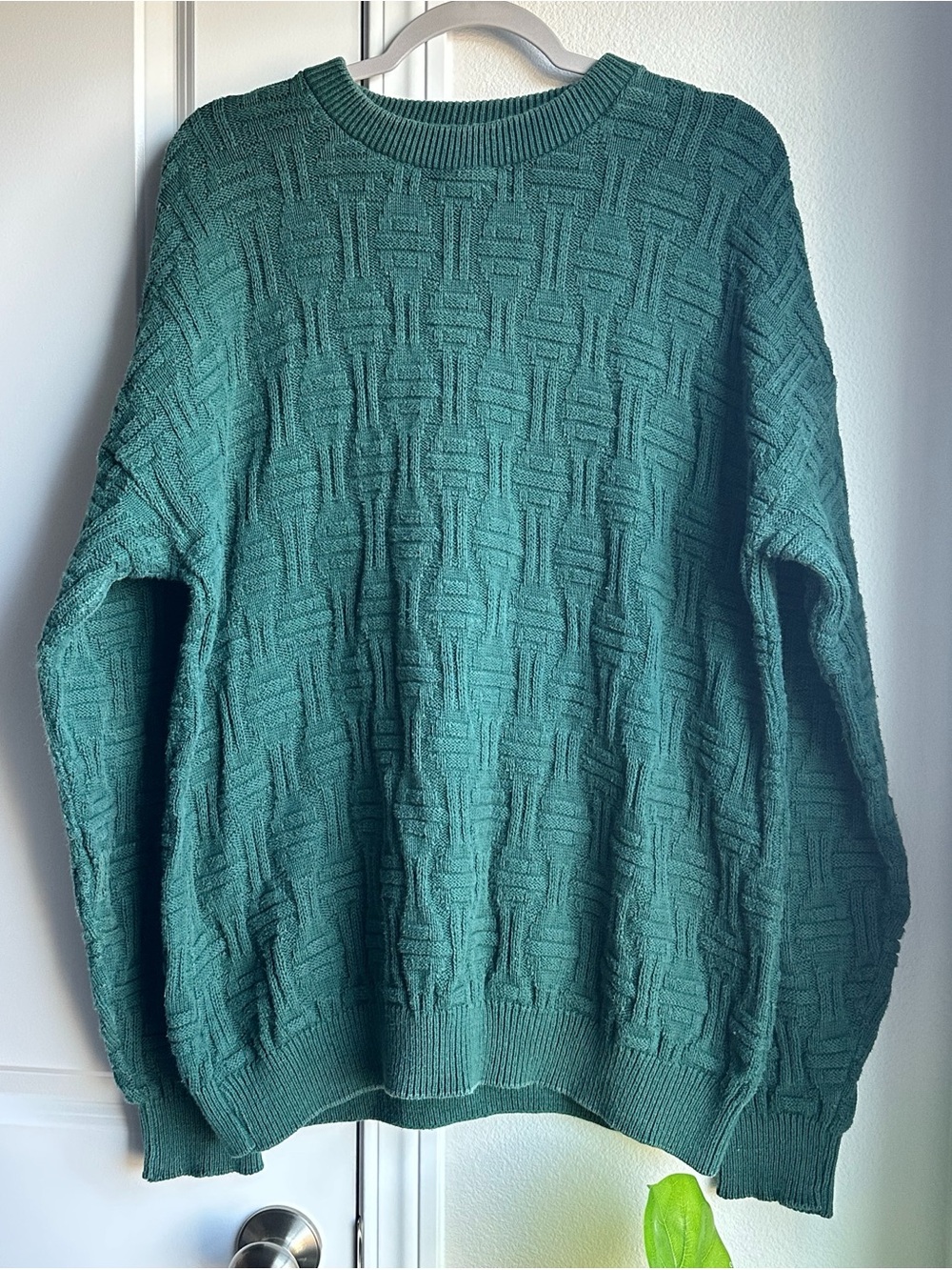 Vintage 100% Cotton Hunter Green Sweater